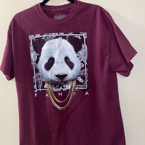 PANDA GRAPHIC TEE SHIRT SIZE LARGE